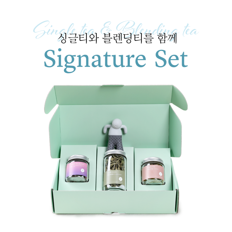 농업회사법인 주식회사 허브정원푸실,허브정원푸실 일상허브 시그니처 허브티 세트